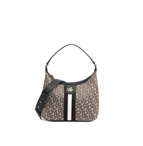 Carol Medium  Brown Logo Pouchette