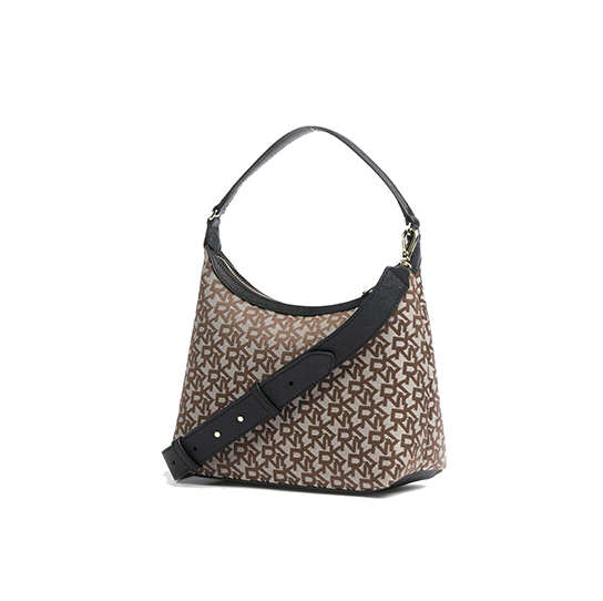 Carol Medium  Brown Logo Pouchette
