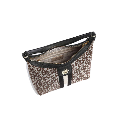 Carol Medium  Brown Logo Pouchette