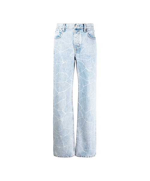 Pebble Bleach Straight-leg Jeans