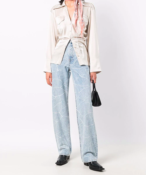 Pebble Bleach Straight-leg Jeans