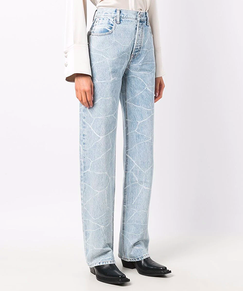 Pebble Bleach Straight-leg Jeans