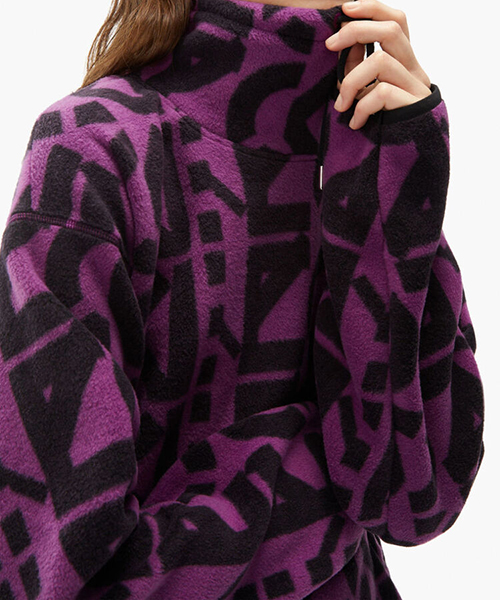 Sport Monogram Fleece Sweatshirt Purple