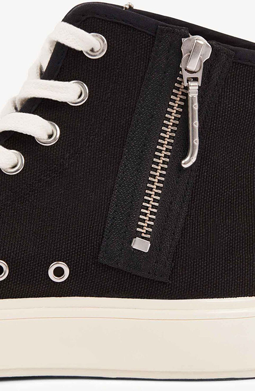 Kenzo School High Top Tiger Logo Black Sneaker