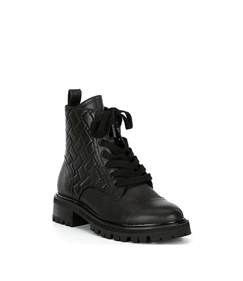 Black Kensington Combat Boot