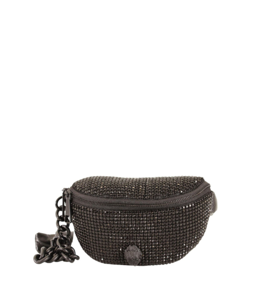 Black Rhinstones Small Party Belt Bag