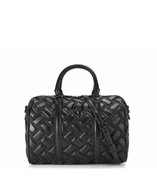 Kensington Black Boston DR Leather Satchel Bag