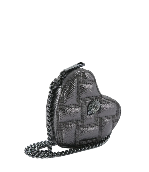 Micro Heart Crossbody DR Gunmetal synthetic
