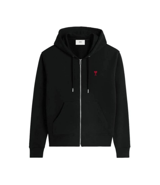 Red Ami De Coeur Zipped Hoodie