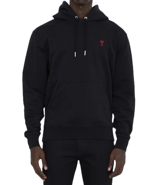 Red Ami De Coeur Black Hoodie