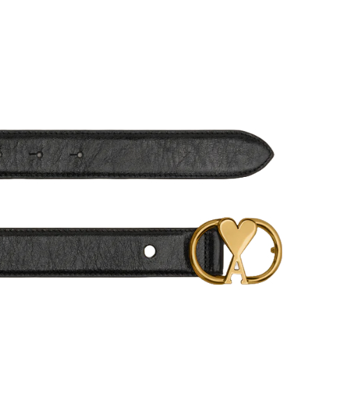 Black/Vibrated Brass Ami De Coeur Belt