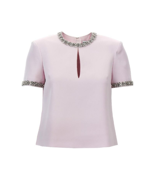 Pink Satin Empellished Top