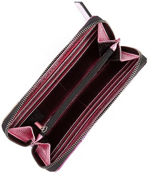 Zip Around Multi Leather Wallet