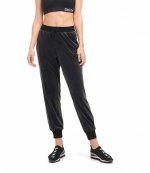 Black Velvet Track Pants