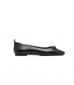 Eloise Flex Ballet Black Leather Ballerina