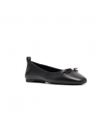 Eloise Flex Ballet Black Leather Ballerina