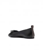 Eloise Flex Ballet Black Leather Ballerina