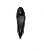 Eloise Flex Ballet Black Leather Ballerina