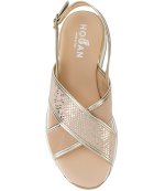 HOGAN E257 FASCE INCROCIATO LEATHER SNEAKDALS