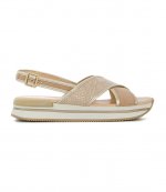 HOGAN E257 FASCE INCROCIATO LEATHER SNEAKDALS