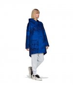 Blue Velvet Space Allover Hoodie Dress