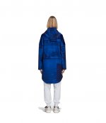 Blue Velvet Space Allover Hoodie Dress