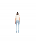 Light Medium Blue Spiral Jeans