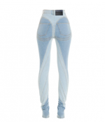 Light Medium Blue Spiral Jeans