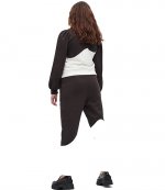 Brown White Wave Elasticated Pants