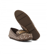 Logo Print Crystal Loafer