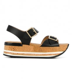 HOGAN H354 SUGHERO+PROFILI+MIC MOD.FIBBIA BLACK PLATFORM