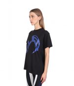 Black Royal  Blue Logo T- Shirt