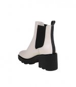 Keisha Light Cream Leather Bootie