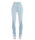Light Medium Blue Spiral Jeans