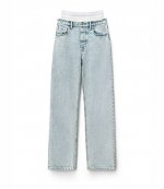 Low Rise Straight Jean W Logo Elastic Underwear