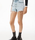 Mid Rise Short W Diamante Logo Bikini Straps