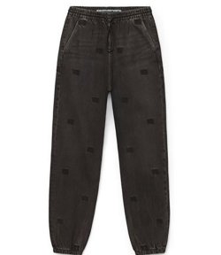 Jogger-Grey Aged W Tonal Emb