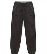 Jogger-Grey Aged W Tonal Emb