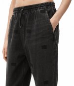 Jogger-Grey Aged W Tonal Emb