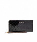 Jet Set Black Leather Wallet