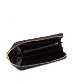 Jet Set Black Leather Wallet