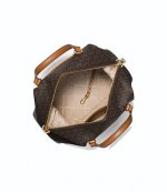 Medium Satchel Brown Logo