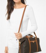 Medium Satchel Brown Logo