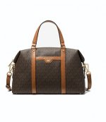 Medium Satchel Brown Logo
