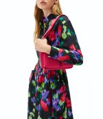 Blurred Flowers Shirt Dress