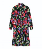 Blurred Flowers Shirt Dress