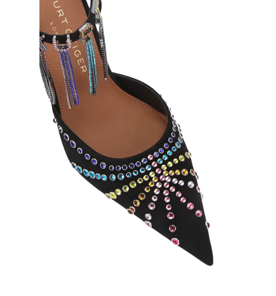 Black Comb Suede Kurt Crystal Point