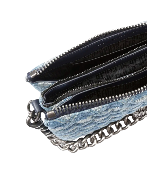 Blue Denim Kensington Puff 3 Pouch