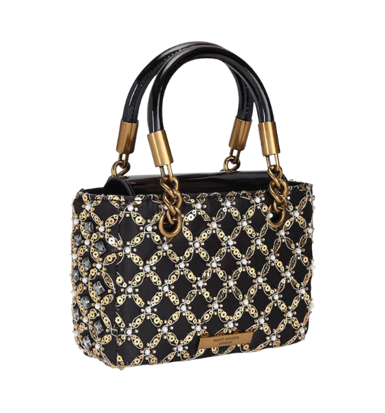 Black Comb Sq Mini Kensington Jewel