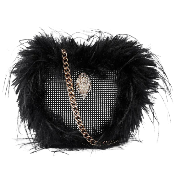 Black Fabric Kensington Heart X